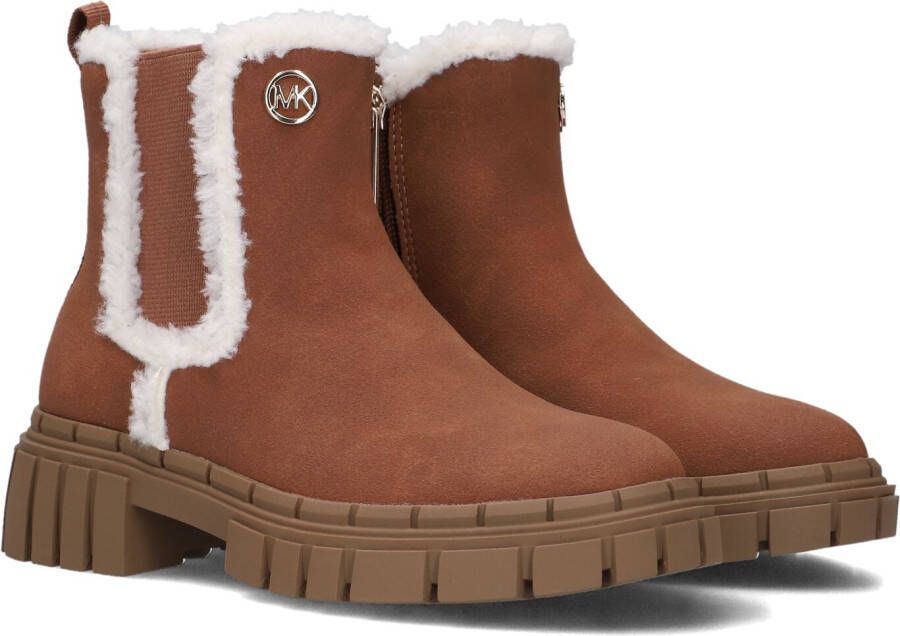 Michael Kors Blake gevoerde enkelboots cognac