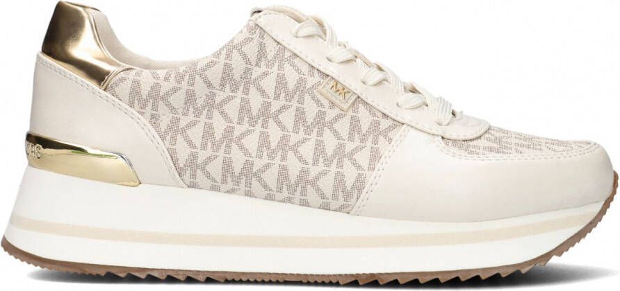 Michael Kors Witte Lage Sneakers Monique Trainer