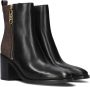 Michael Kors Regan Mid Bootie Black Brown-kort laasje-enkel laars - Thumbnail 1