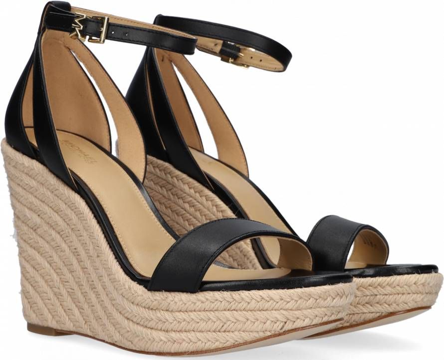 Michael Kors Zwarte Espadrilles Kimberly Wedge