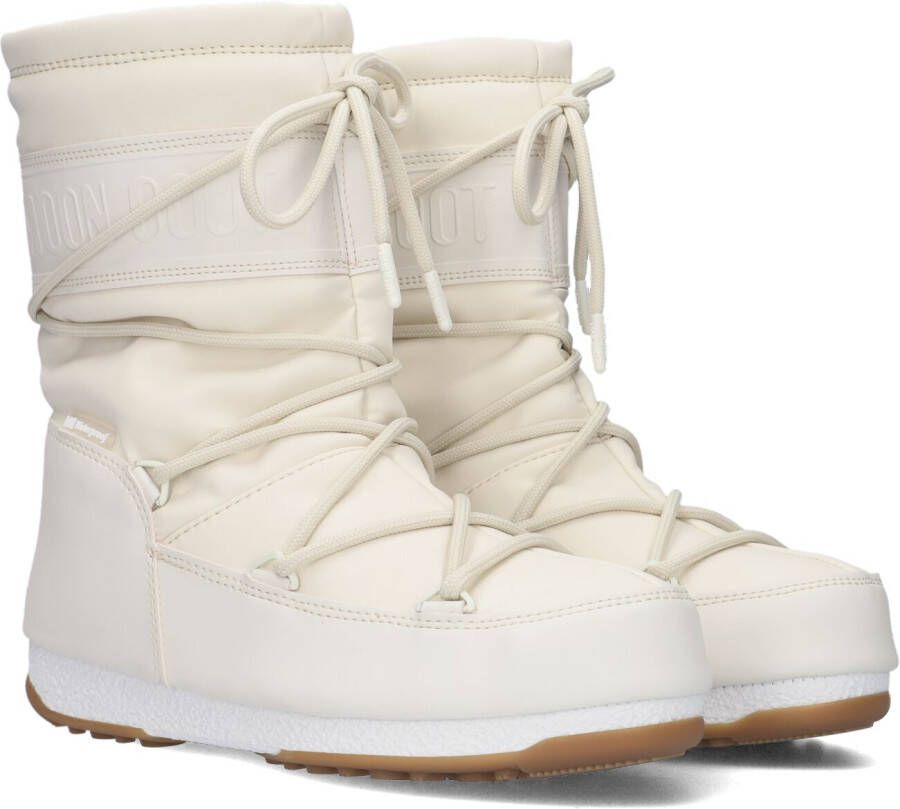 MOON BOOT Snowboots Dames Mid Rubber Maat: 37 Materiaal: Rubber Kleur: Beige