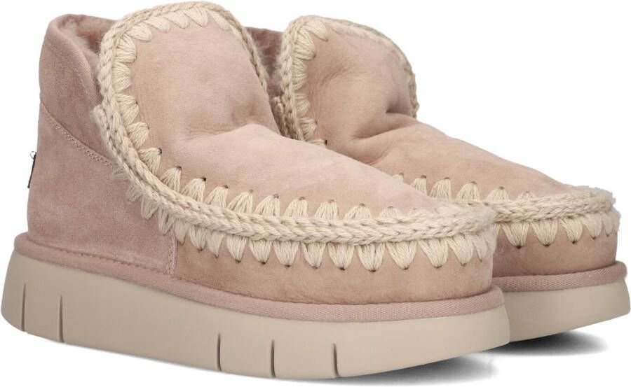 MOU Vachtlaarzen Dames Eskimo Bounce Sneaker Maat: 37 Materiaal: Suède Kleur: Beige