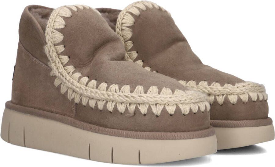 MOU Vachtlaarzen Dames Eskimo Bounce Sneaker Maat: 39 Materiaal: Suède Kleur: Taupe