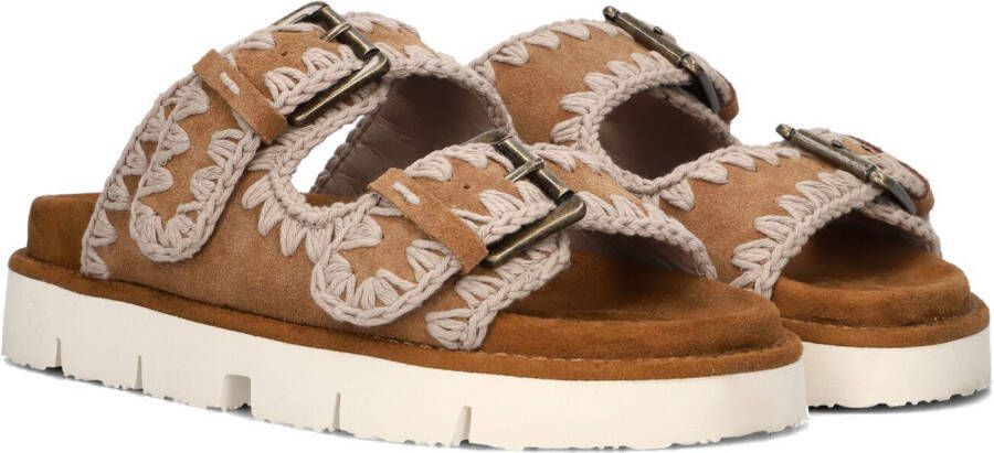 MOU Slippers Dames New Bio Maat: 39 Kleur: Cognac