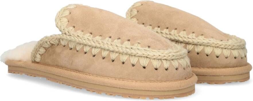 MOU Bruine Pantoffels Slipper Full Eskimo Stitch