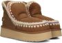 MOU Vachtlaarzen Dames Eskimo 18 Platform Rhinestones Maat: 39 Materiaal: Suède Kleur: Cognac - Thumbnail 1