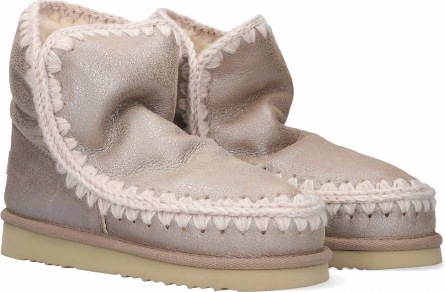 Mou Eskimo 18 Bounce Stone Metallic Boots Lichtgrijs Grijs Dames