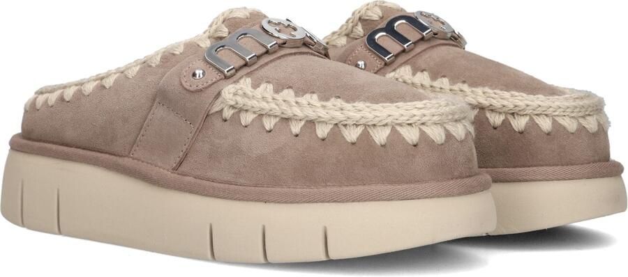 MOU Instappers Dames Bounce Clog Maat: 41 Materiaal: Suède Kleur: Beige