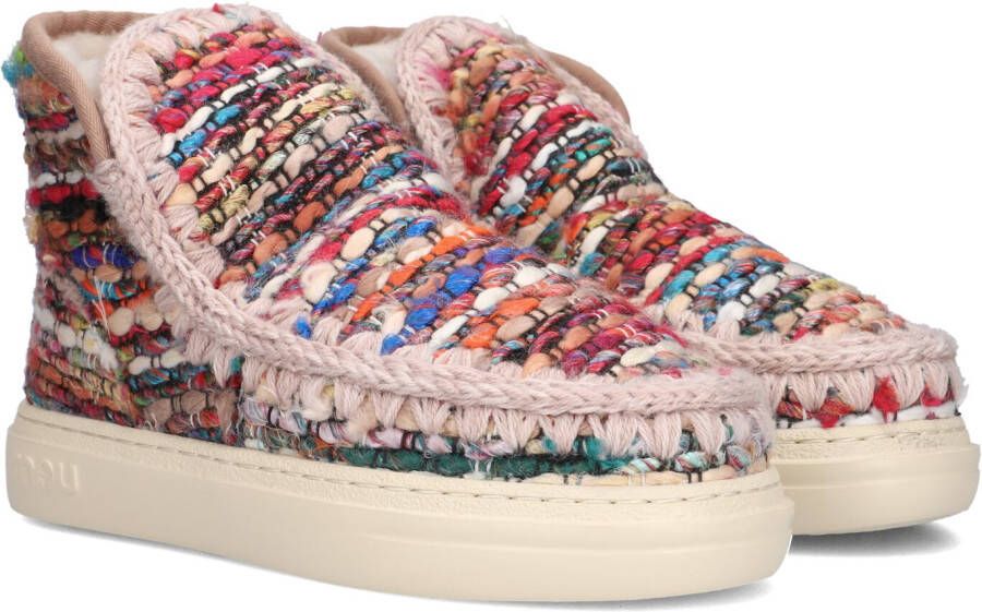 MOU Vachtlaarzen Dames Eskimo Sneaker Bold Text Maat: 41 Materiaal: Textiel Kleur: Multi