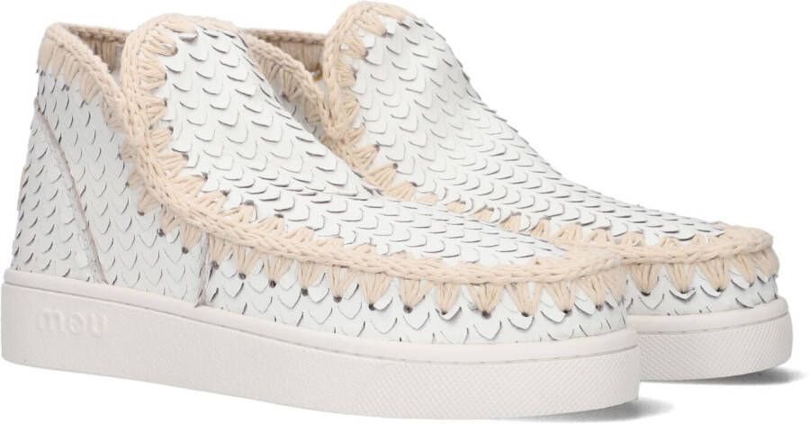 MOU Boots Dames Eskimo Sneaker Maat: 39 Materiaal: Leer Kleur: Wit