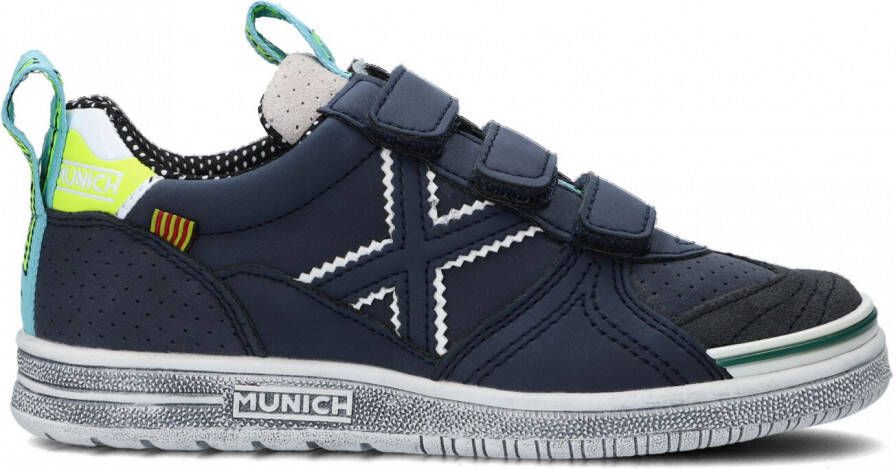 Munich G3 Velcro Lage sneakers Jongens Blauw