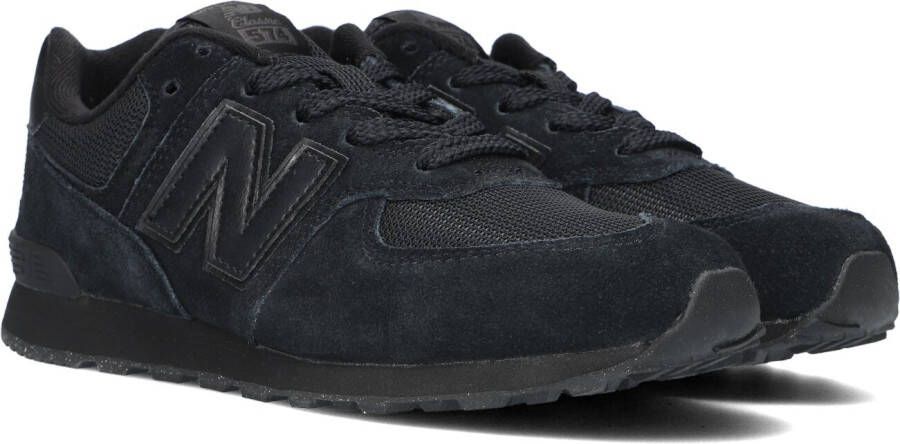 New Balance 574 Sneakers Unisex Zwart Leer Textil