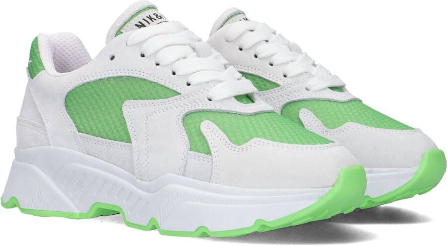 NIK & NIK Groene Mesh Sneakers Dessie Stijl Green Dames