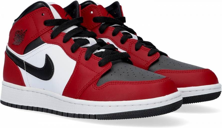 temperen indruk paradijs Jordan Rode Nike Hoge Sneaker Mid Chicago Black Toe 554724 069 - Schoenen.nl