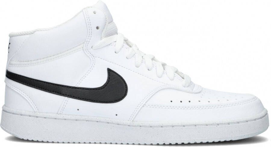 nike white sneakers with black tick