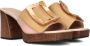 Noa Harmon Beige Combi Hakken Slippers Multicolor Dames - Thumbnail 1