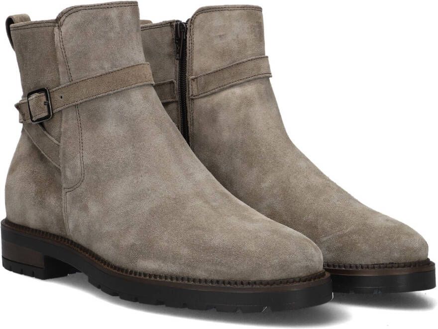 Notre-v Beige Suède Enkellaarzen Gray Dames