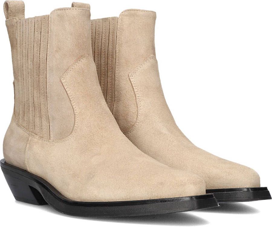 Notre-V As136 Chelsea boots Enkellaarsjes Dames Beige