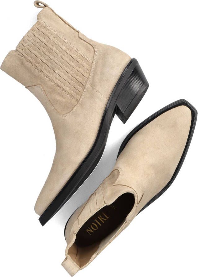 Notre-V As136 Chelsea boots Enkellaarsjes Dames Beige