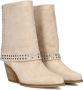 Notre-V As144 Enkellaarsjes Dames Beige - Thumbnail 1