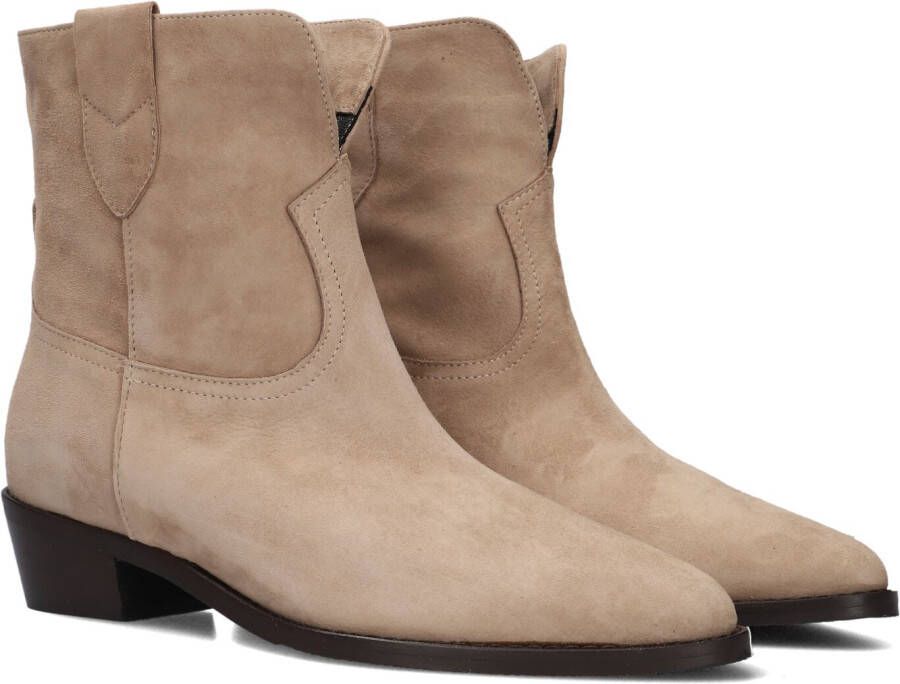 Notre-v Beige Suède Enkellaarzen Beige Dames