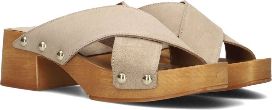 NOTRE-V Beige Muiltjes 8782