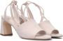 Notre-v Elegante Beige Sandaal met Blokhak Beige Dames - Thumbnail 1