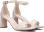 Notre-v Beige Leren Sandalen met Blokhak Beige Dames - Thumbnail 1