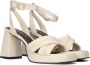 Strappy Sandals Bruin Tinten Ao103 Sandalen Dames Beige - Thumbnail 1