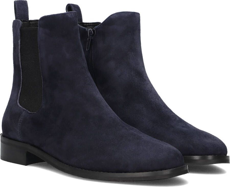 Notre-V 3422 Enkellaarsjes Enkelboots met rits Dames Blauw