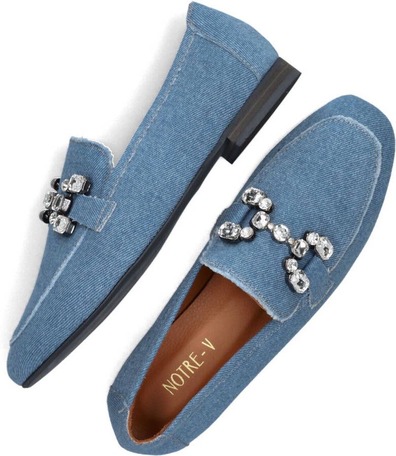 Notre-V 6112 Mocassins Instappers Dames Blauw