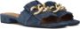 Notre-V 105 6409 Slippers Dames Blauw - Thumbnail 1