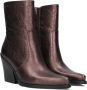 Notre-V Ar274 Enkellaarsjes Enkelboots met rits Dames Brons - Thumbnail 1