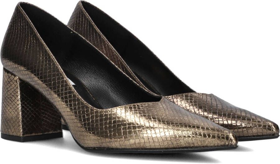 Notre-v Bronzen Reptielenleren Pumps Brown Dames