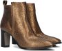 Notre-V 4838 Enkellaarsjes Enkelboots met rits Dames Brons - Thumbnail 1