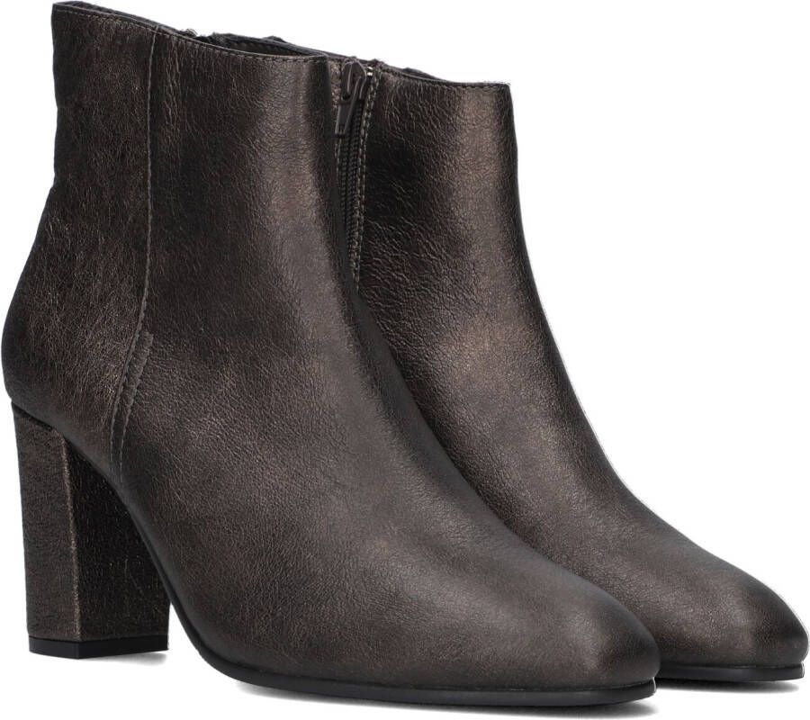 Notre-V Diane-02 Enkellaarsjes Enkelboots met rits Dames Bruin