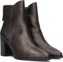 Notre-V Fresia-02 Enkellaarsjes Enkelboots met rits Dames Bruin - Thumbnail 1