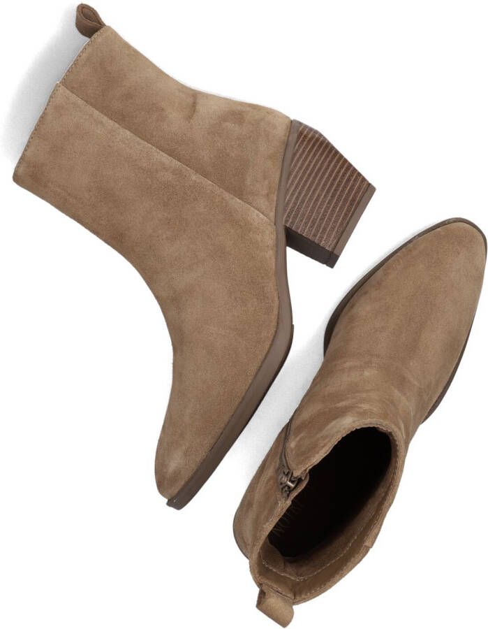 Notre-V Ki-4563 Enkellaarsjes Enkelboots met rits Dames Taupe