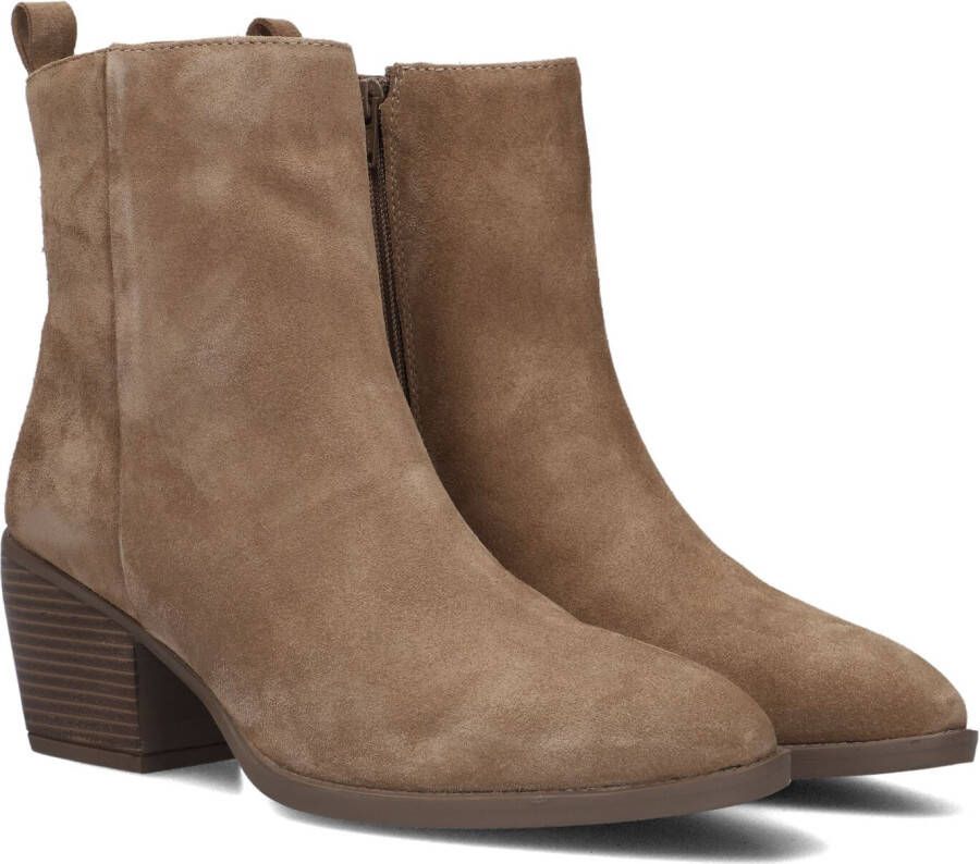 Notre-V Ki-4563 Enkellaarsjes Enkelboots met rits Dames Taupe