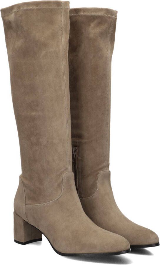 Notre-v Elegante Taupe Hoge Laarzen Beige Dames