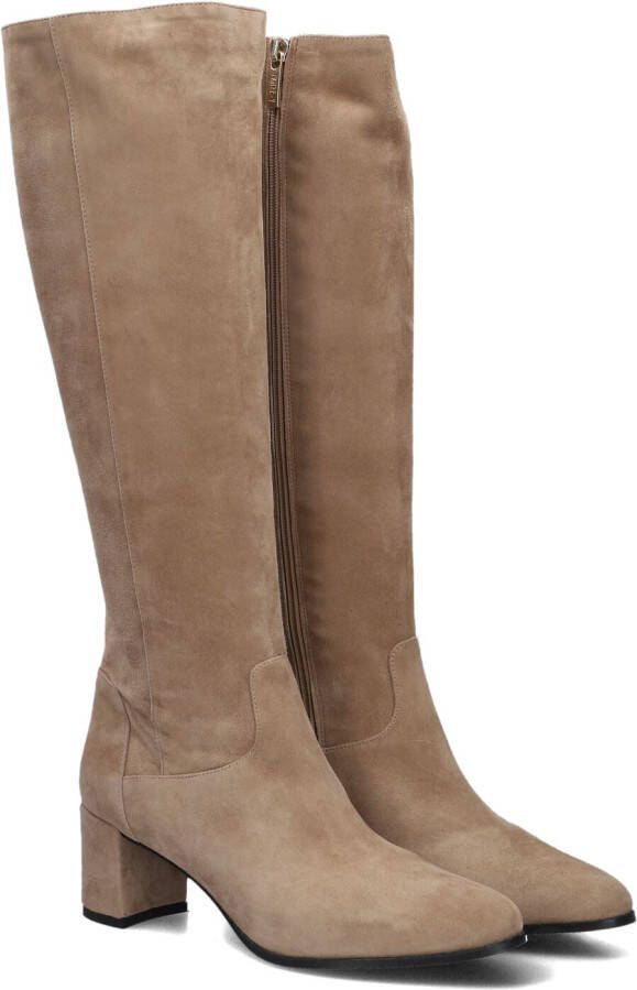 Notre-v Beige Hoge Laarzen Suède Ritssluiting Beige Dames