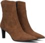 Notre-V 38259 Enkellaarsjes Enkelboots met rits Dames Cognac - Thumbnail 1