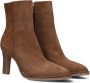 Notre-V 57436 Enkellaarsjes Enkelboots met rits Dames Cognac - Thumbnail 1