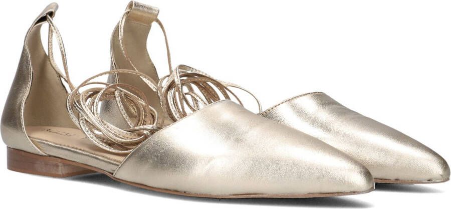 Notre-v Gouden Ballerina Schoenen Yellow Dames