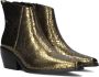 Notre-V Ar201 Enkellaarsjes Enkelboots met rits Dames Goud - Thumbnail 1