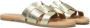 Notre-V Notre V 179874 Slippers Dames Goud - Thumbnail 1