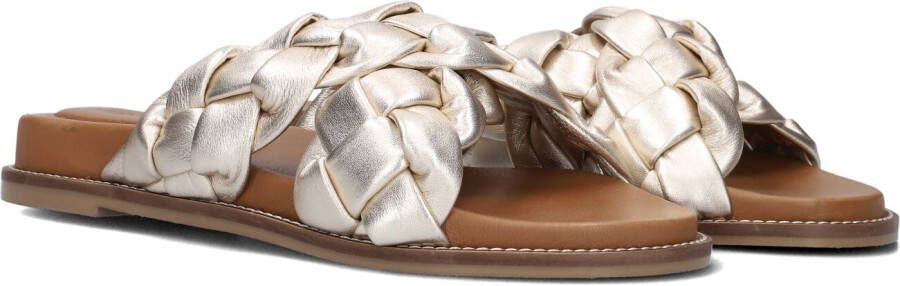 Vlechtwerk 906009 Slippers Dames Goud