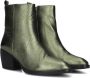 Notre-V Ki4563 Enkellaarsjes Enkelboots met rits Dames Groen - Thumbnail 1