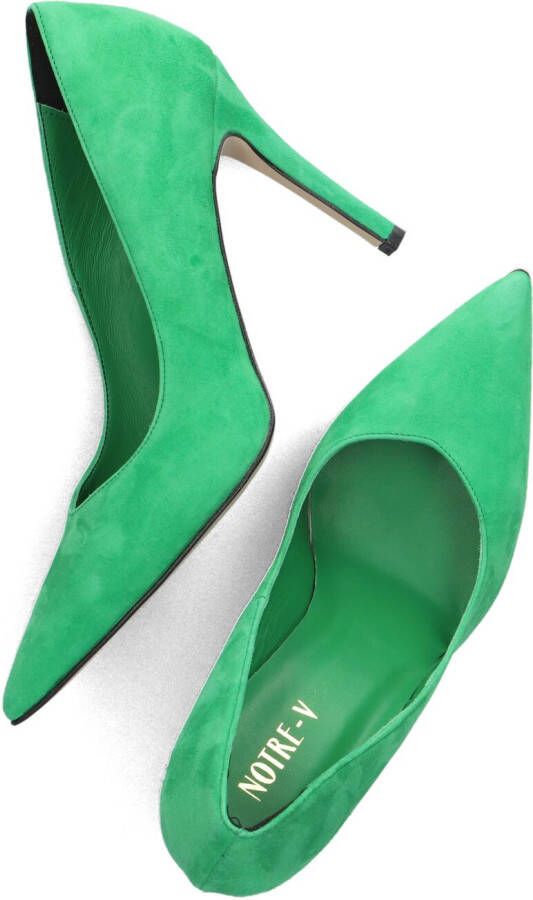 Notre-V 17501 Pumps High Heels Schoenen Hoge Hak Dames Groen