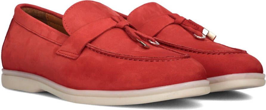 Notre-V 179 Loafers Nubuck Instapper Dames Rood